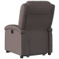 vidaXL Sillón masaje eléctrico elevable cuero auténtico marrón oscuro vidaXL Sillón masaje eléctrico elevable cuero auténtico marrón oscuro