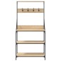 vidaXL Estantería cocina con ganchos 4 niveles madera ingeniería roble vidaXL Estantería cocina con ganchos 4 niveles madera ingeniería roble