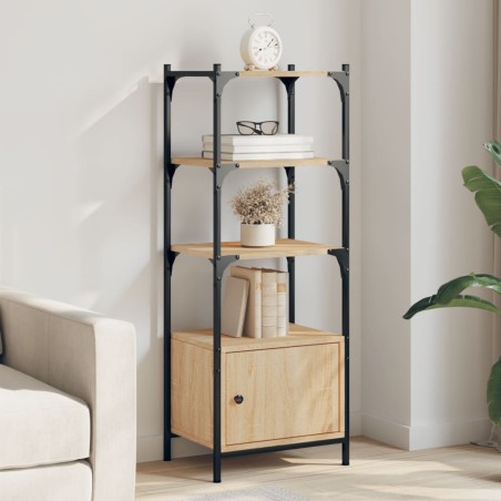 vidaXL Librería 3 estantes madera ingeniería roble 41x30x109,5 cm