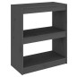 vidaXL Estantería/divisor de espacios madera pino gris 60x30x71,5 cm vidaXL Estantería/divisor de espacios madera pino gris 60x30x71,5 cm