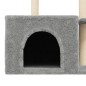 vidaXL Rascador para gatos con postes de sisal gris claro 110 cm vidaXL Rascador para gatos con postes de sisal gris claro 110 cm