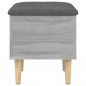 vidaXL Banco con almacenaje madera ingeniería gris Sonoma 42x42x46 cm vidaXL Banco con almacenaje madera ingeniería gris Sonoma 42x42x46 cm