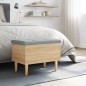 vidaXL Banco con almacenaje madera ingeniería roble Sonoma 62x42x46 cm vidaXL Banco con almacenaje madera ingeniería roble Sonoma 62x42x46 cm