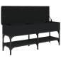 vidaXL Banco zapatero madera de ingeniería negro 102x32x45 cm vidaXL Banco zapatero madera de ingeniería negro 102x32x45 cm