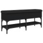 vidaXL Banco zapatero madera de ingeniería negro 102x32x45 cm vidaXL Banco zapatero madera de ingeniería negro 102x32x45 cm