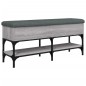 vidaXL Banco zapatero madera de ingeniería gris Sonoma 102x32x45 cm vidaXL Banco zapatero madera de ingeniería gris Sonoma 102x32x45 cm