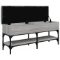 vidaXL Banco zapatero madera de ingeniería gris Sonoma 102x32x45 cm vidaXL Banco zapatero madera de ingeniería gris Sonoma 102x32x45 cm