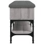 vidaXL Banco zapatero madera de ingeniería gris Sonoma 102x32x45 cm vidaXL Banco zapatero madera de ingeniería gris Sonoma 102x32x45 cm