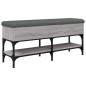 vidaXL Banco zapatero madera de ingeniería gris Sonoma 102x32x45 cm vidaXL Banco zapatero madera de ingeniería gris Sonoma 102x32x45 cm