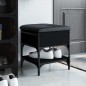 vidaXL Banco zapatero madera de ingeniería negro 42x42x45 cm vidaXL Banco zapatero madera de ingeniería negro 42x42x45 cm