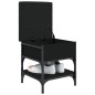 vidaXL Banco zapatero madera de ingeniería negro 42x42x45 cm vidaXL Banco zapatero madera de ingeniería negro 42x42x45 cm