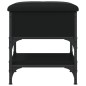 vidaXL Banco zapatero madera de ingeniería negro 42x42x45 cm vidaXL Banco zapatero madera de ingeniería negro 42x42x45 cm