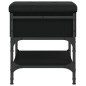 vidaXL Banco zapatero madera de ingeniería negro 42x42x45 cm vidaXL Banco zapatero madera de ingeniería negro 42x42x45 cm