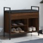 vidaXL Banco zapatero madera de ingeniería marrón roble 65,5x32x57,5cm vidaXL Banco zapatero madera de ingeniería marrón roble 65,5x32x57,5cm