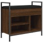 vidaXL Banco zapatero madera de ingeniería marrón roble 65,5x32x57,5cm vidaXL Banco zapatero madera de ingeniería marrón roble 65,5x32x57,5cm