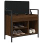 vidaXL Banco zapatero madera de ingeniería marrón roble 65,5x32x57,5cm vidaXL Banco zapatero madera de ingeniería marrón roble 65,5x32x57,5cm