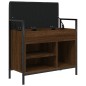 vidaXL Banco zapatero madera de ingeniería marrón roble 65,5x32x57,5cm vidaXL Banco zapatero madera de ingeniería marrón roble 65,5x32x57,5cm