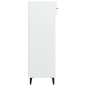 vidaXL Mueble zapatero de madera contrachapada blanco 60x35x105 cm
