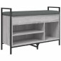 vidaXL Banco zapatero madera de ingeniería gris Sonoma 85,5x32x57,5 cm vidaXL Banco zapatero madera de ingeniería gris Sonoma 85,5x32x57,5 cm