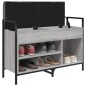 vidaXL Banco zapatero madera de ingeniería gris Sonoma 85,5x32x57,5 cm vidaXL Banco zapatero madera de ingeniería gris Sonoma 85,5x32x57,5 cm