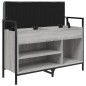 vidaXL Banco zapatero madera de ingeniería gris Sonoma 85,5x32x57,5 cm vidaXL Banco zapatero madera de ingeniería gris Sonoma 85,5x32x57,5 cm