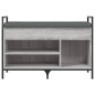 vidaXL Banco zapatero madera de ingeniería gris Sonoma 85,5x32x57,5 cm vidaXL Banco zapatero madera de ingeniería gris Sonoma 85,5x32x57,5 cm