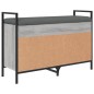 vidaXL Banco zapatero madera de ingeniería gris Sonoma 85,5x32x57,5 cm vidaXL Banco zapatero madera de ingeniería gris Sonoma 85,5x32x57,5 cm