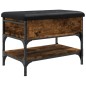 vidaXL Banco zapatero madera de ingeniería roble ahumado 62x42x45 cm vidaXL Banco zapatero madera de ingeniería roble ahumado 62x42x45 cm