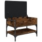 vidaXL Banco zapatero madera de ingeniería roble ahumado 62x42x45 cm vidaXL Banco zapatero madera de ingeniería roble ahumado 62x42x45 cm