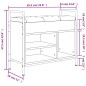 vidaXL Banco zapatero madera ingeniería roble ahumado 65,5x32x57,5 cm