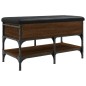 vidaXL Banco zapatero madera de ingeniería marrón roble 82x42x45 cm vidaXL Banco zapatero madera de ingeniería marrón roble 82x42x45 cm
