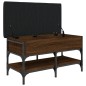 vidaXL Banco zapatero madera de ingeniería marrón roble 82x42x45 cm vidaXL Banco zapatero madera de ingeniería marrón roble 82x42x45 cm