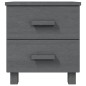 vidaXL Mesitas noche 2 uds HAMAR pino macizo gris oscuro 40x35x44,5 cm vidaXL Mesitas noche 2 uds HAMAR pino macizo gris oscuro 40x35x44,5 cm