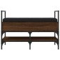 vidaXL Banco zapatero madera de ingeniería marrón roble 85,5x42x57,5cm