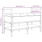 vidaXL Banco zapatero madera de ingeniería marrón roble 85,5x42x57,5cm