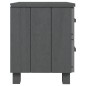 vidaXL Mesitas noche 2 uds HAMAR pino macizo gris oscuro 40x35x44,5 cm vidaXL Mesitas noche 2 uds HAMAR pino macizo gris oscuro 40x35x44,5 cm