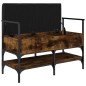 vidaXL Banco zapatero madera ingeniería roble ahumado 85,5x42x57,5 cm vidaXL Banco zapatero madera ingeniería roble ahumado 85,5x42x57,5 cm