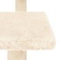vidaXL Postes rascadores para gatos con plataformas crema 98,5 cm vidaXL Postes rascadores para gatos con plataformas crema 98,5 cm