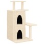 vidaXL Rascador para gatos con postes de sisal color crema 97 cm vidaXL Rascador para gatos con postes de sisal color crema 97 cm