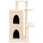 vidaXL Rascador para gatos con postes de sisal color crema 97 cm vidaXL Rascador para gatos con postes de sisal color crema 97 cm