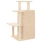 vidaXL Rascador para gatos con postes de sisal color crema 97 cm vidaXL Rascador para gatos con postes de sisal color crema 97 cm