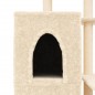 vidaXL Rascador para gatos con postes de sisal color crema 97 cm vidaXL Rascador para gatos con postes de sisal color crema 97 cm
