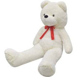vidaXL Oso de peluche XXL blanco 160 cm 