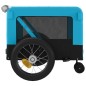 vidaXL Remolque de bicicleta mascotas hierro tela Oxford azul negro vidaXL Remolque de bicicleta mascotas hierro tela Oxford azul negro