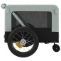 vidaXL Remolque de bicicleta mascotas hierro tela Oxford gris negro vidaXL Remolque de bicicleta mascotas hierro tela Oxford gris negro