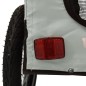 vidaXL Remolque de bicicleta mascotas hierro tela Oxford gris negro vidaXL Remolque de bicicleta mascotas hierro tela Oxford gris negro