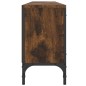vidaXL Mueble de TV cajón madera ingeniería roble ahumado 200x25x44 cm