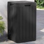 vidaXL Cubo de basura de exterior PP gris antracita 38x38x65 cm