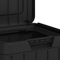 vidaXL Cubo de basura de exterior PP gris antracita 38x38x65 cm