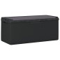 vidaXL Caja de almacenaje jardín con cojín asiento PP antracita 350 L vidaXL Caja de almacenaje jardín con cojín asiento PP antracita 350 L